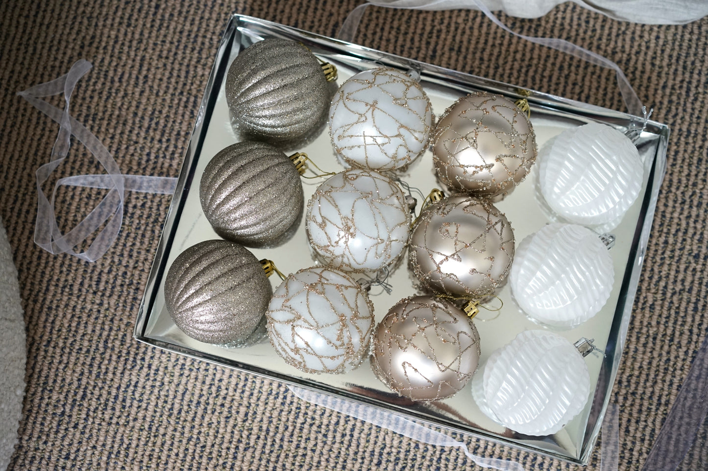 Regal Festive 8CM Bauble Collection (Set of 12)
