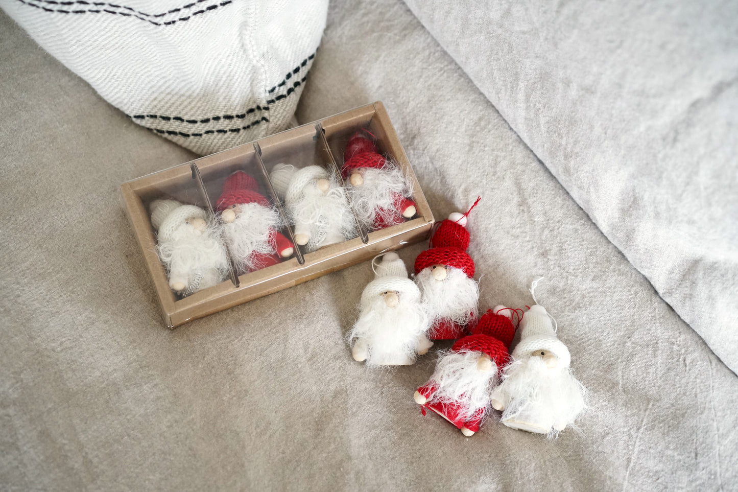 Charming Santa Ornament Set (Set of 4)